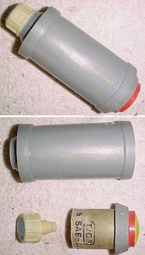 French LAC 1 CB F4 Gas Grenade - Click Image to Close